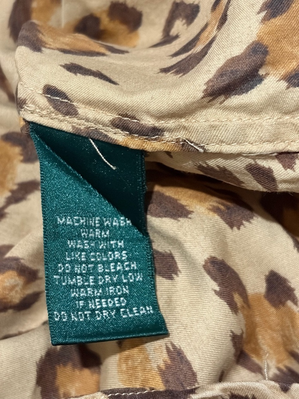 Ralph Lauren Leopard Print Utility Shirt Jacket - Tan & Black - Picture 4 of 4